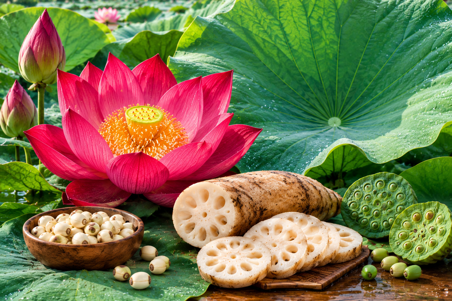 Lotus Root lotus Leaves Sri lanka Ayurveda Thiron