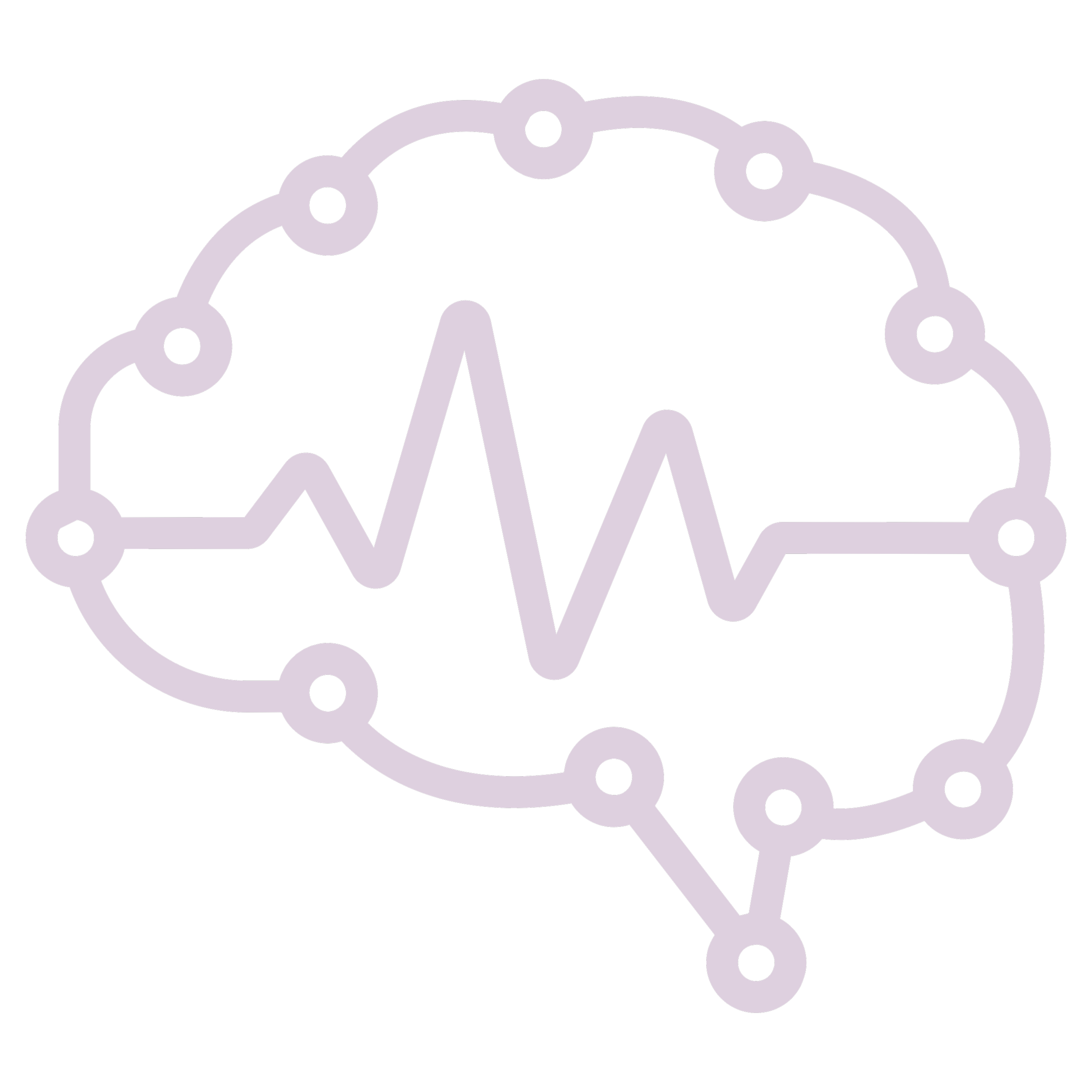 Illustration of a human brain with neural connections