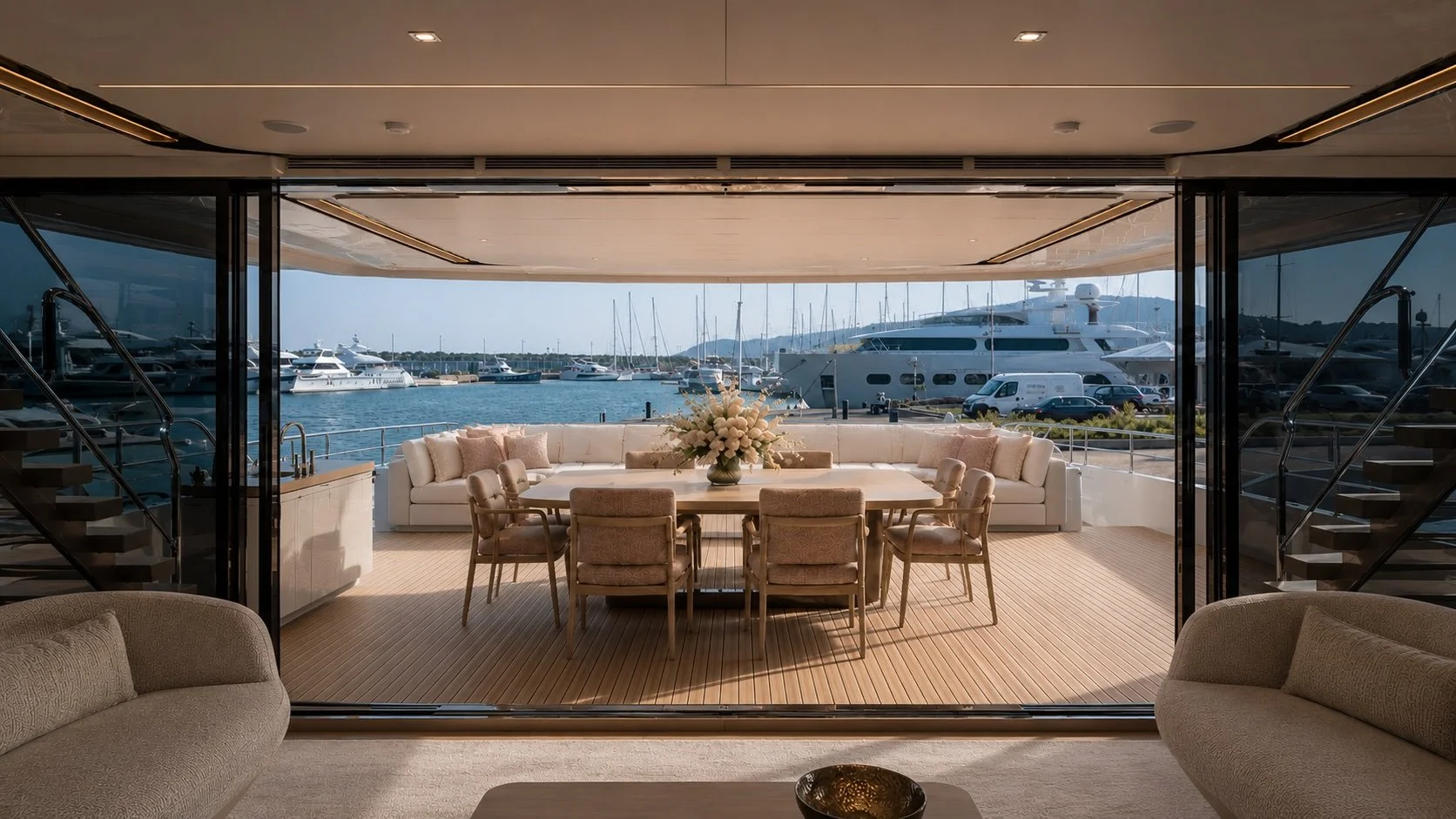 Aft deck - a brief built around long-passage and sunsets