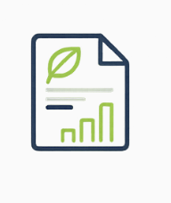 Document icon with a leaf symbol and bar chart