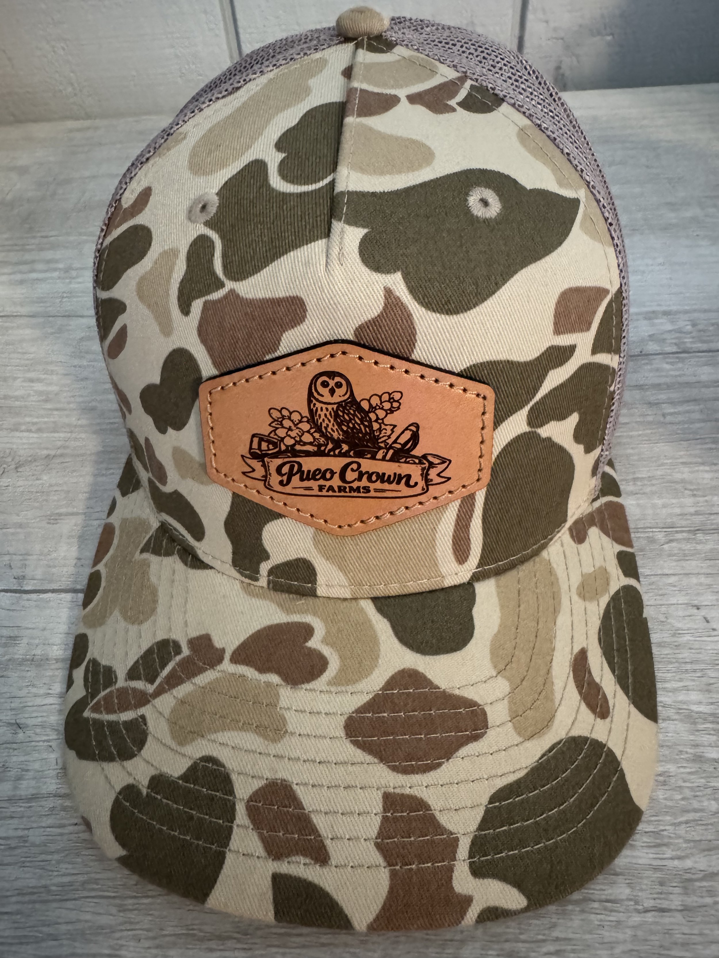Tan Camo Trucker Hat