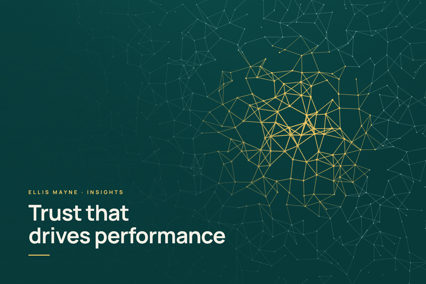 Trust That Drives Performance