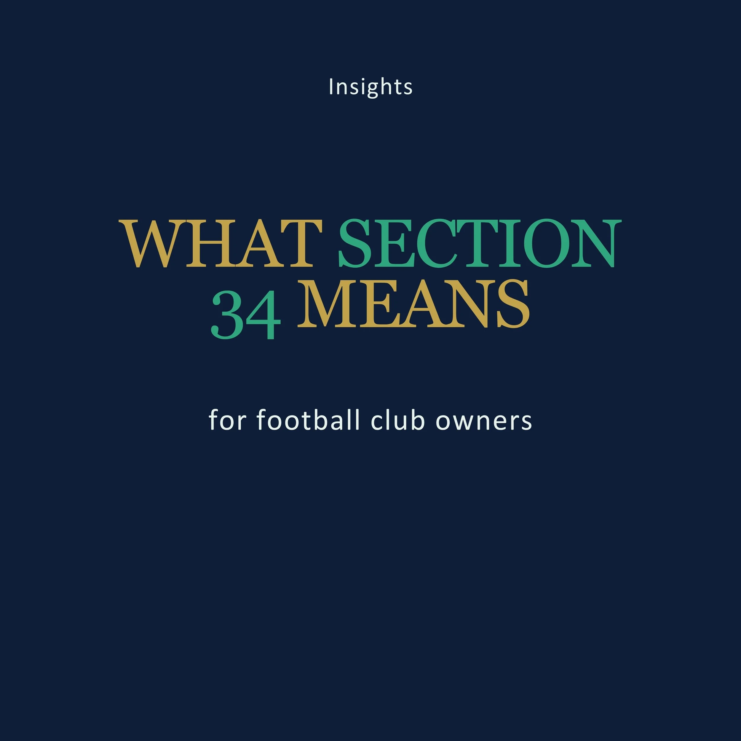 What section 34 means for football club owners
