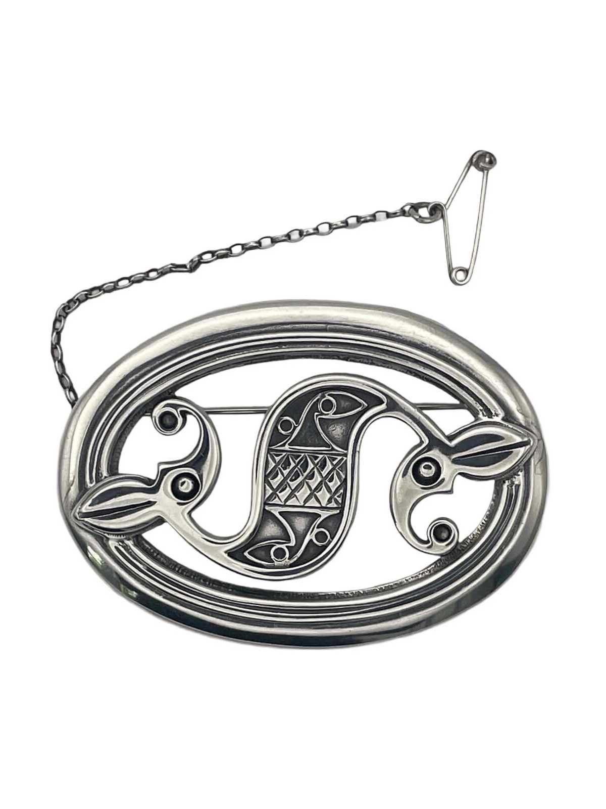 ‘Roman Beastie' Sterling Silver Brooch by Ola Gorie