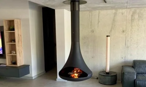 Drop Suspended Fireplace