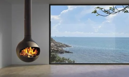 Halo Suspended Fireplace