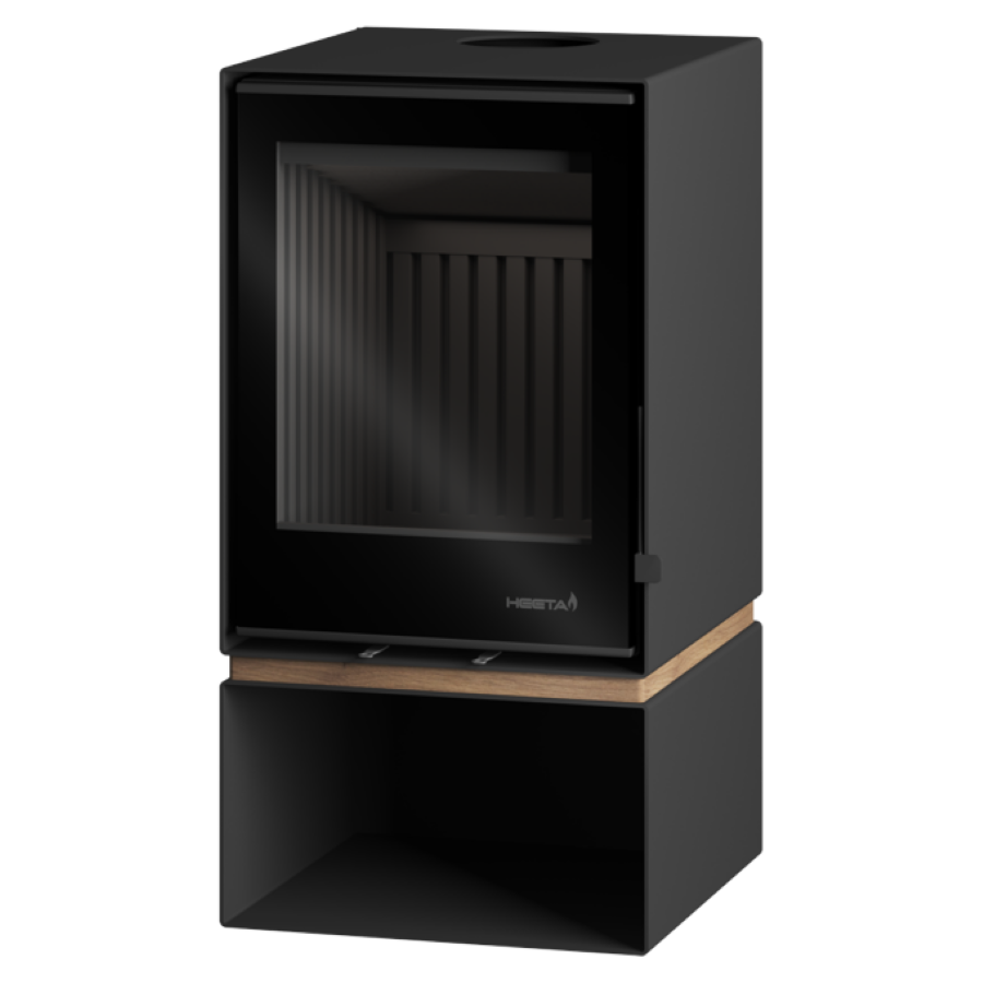 Heeta – 500 Oakley Log Base Wood Fireplace