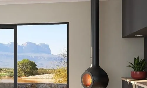 Globe Suspended Fireplace