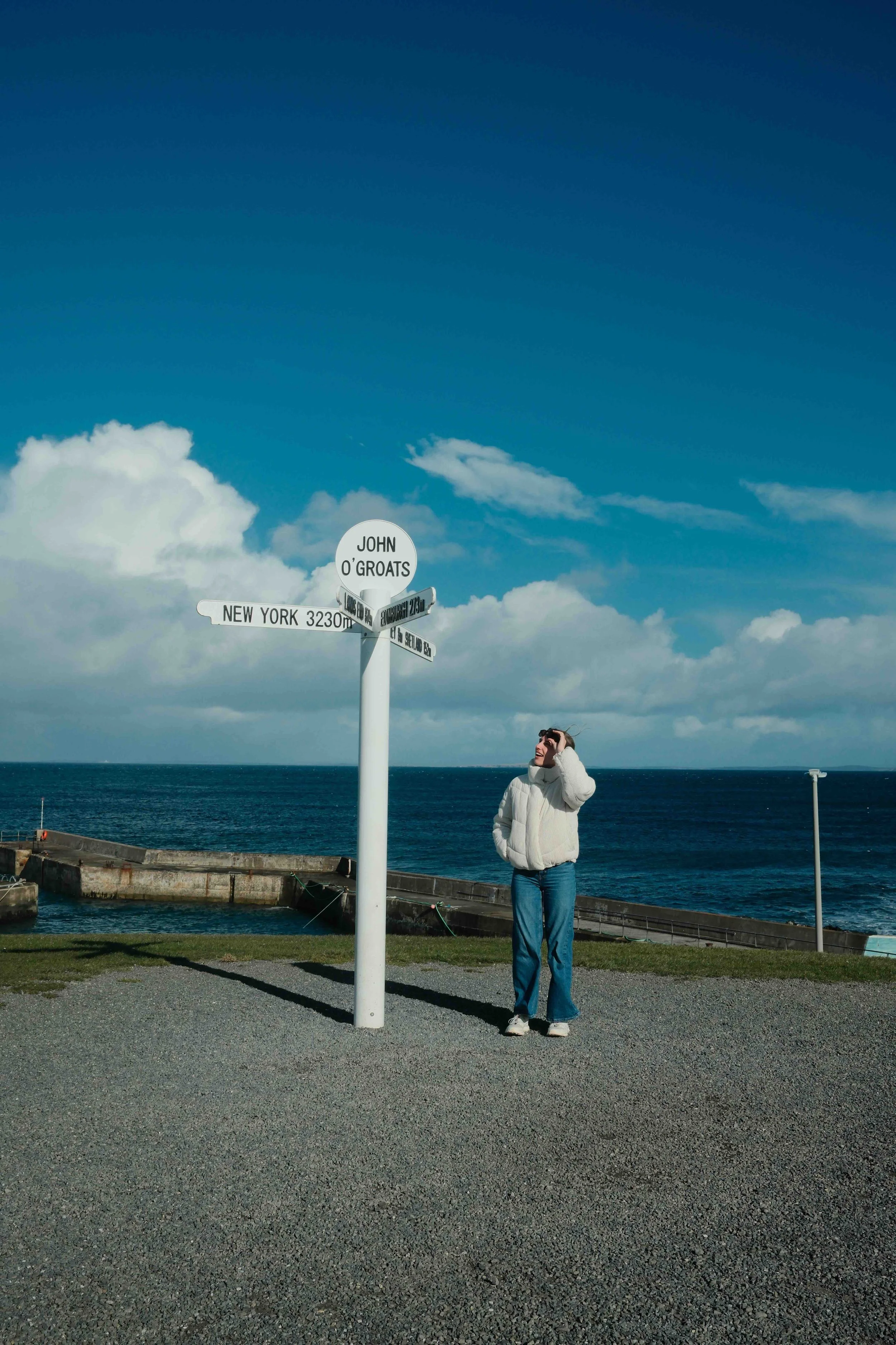 Kate at John o' Groats