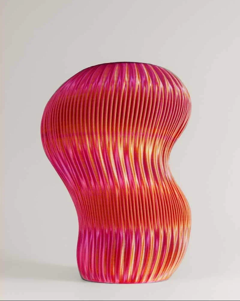 Vase Kiya  Flame (pink-gold-purple) 27cm 10170