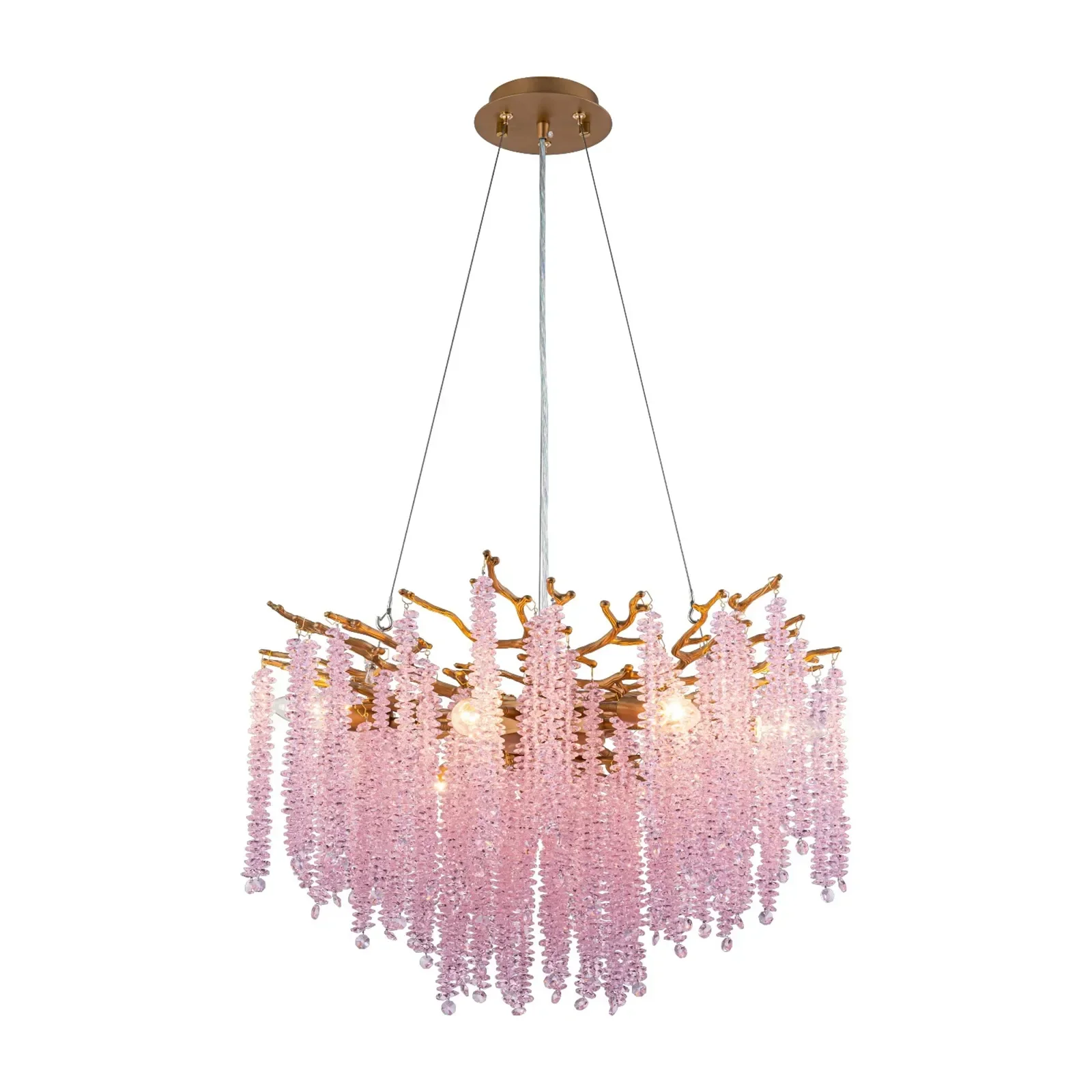 Kronleuchter Waterfall rose 60cm 10003