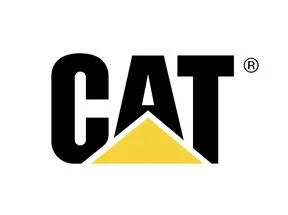 CAT logo with a yellow triangle beneath the text.