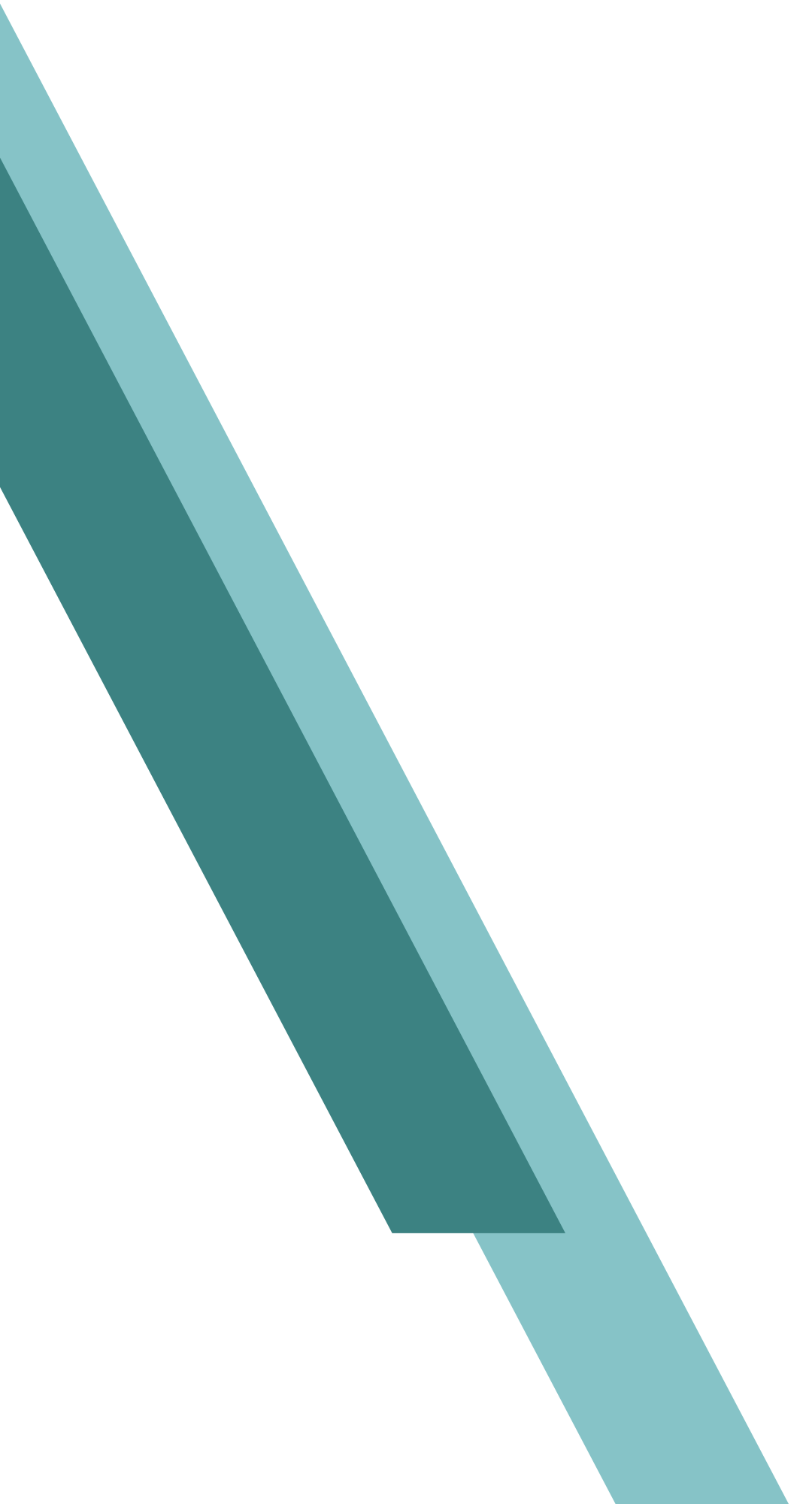 This image shows a teal-colored 3D arrow pointing downward.