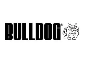 The word 'BULLDOG' in bold black letters with a Bulldog illustration to the right.