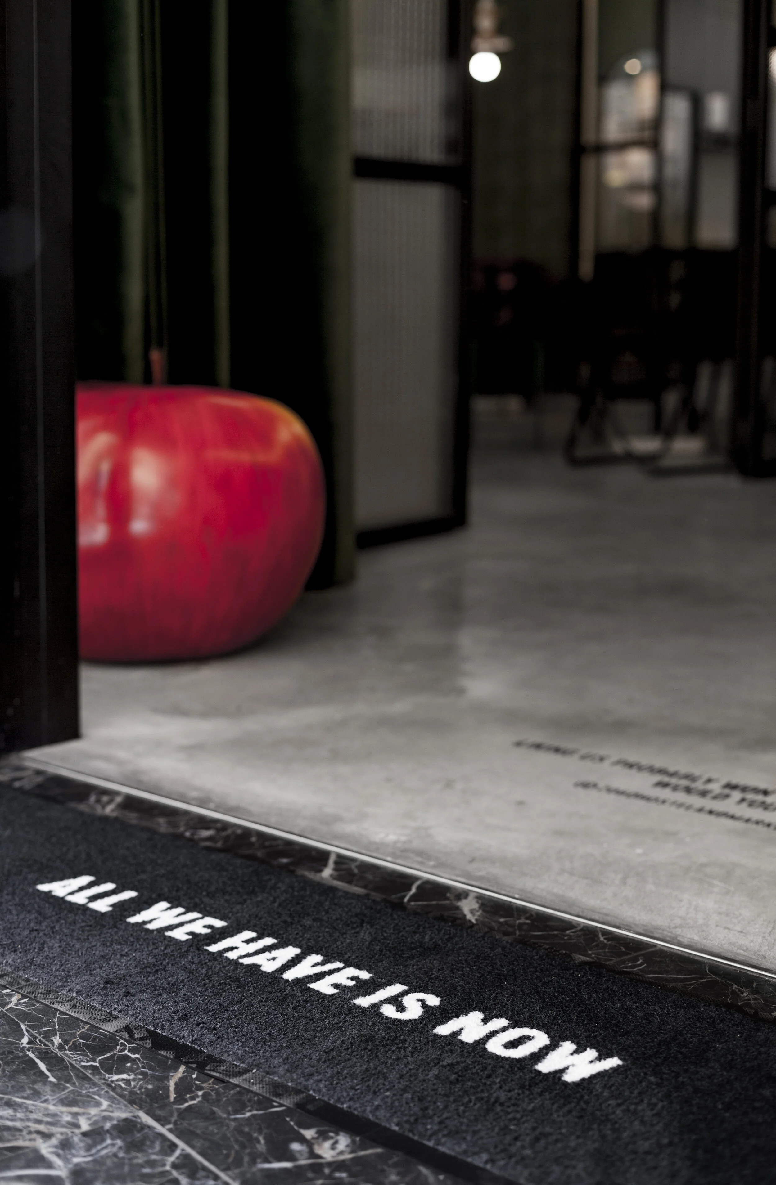 2060 The Newton Hostel entrance rug designed by Wanna