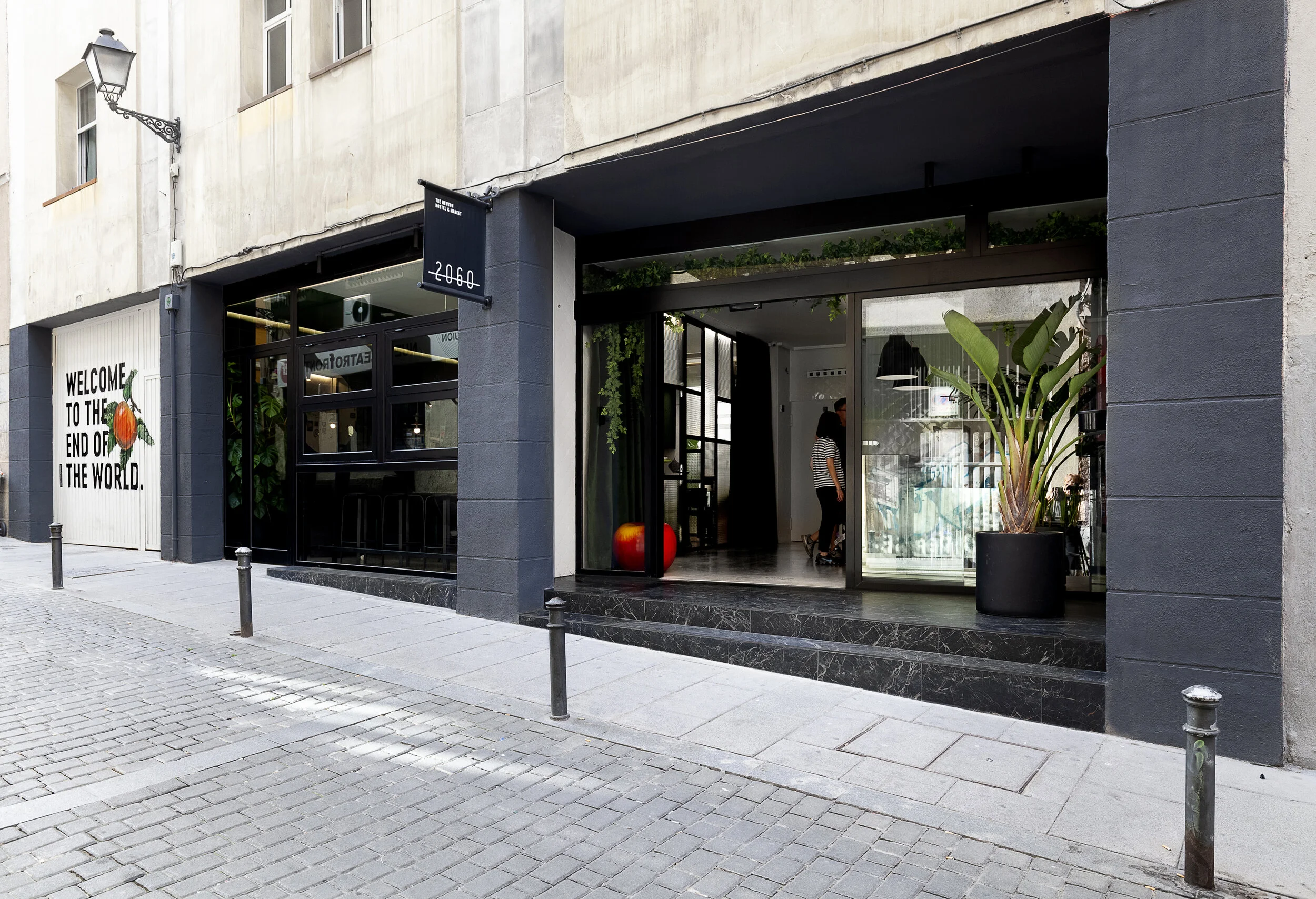 2060 The Newton Hostel entrance designed by Wanna