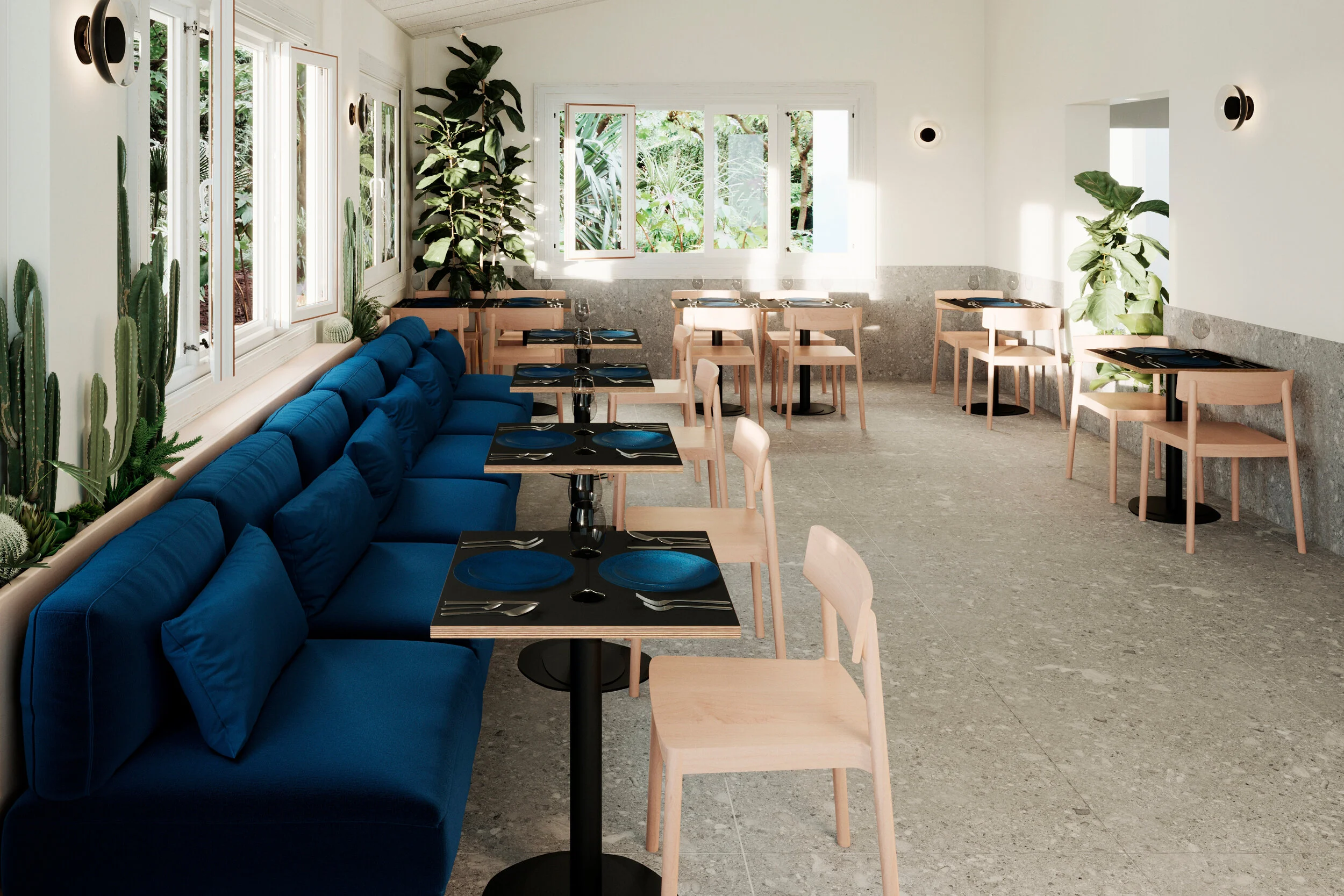 Restaurant Club Tenis Dénia Interior Design