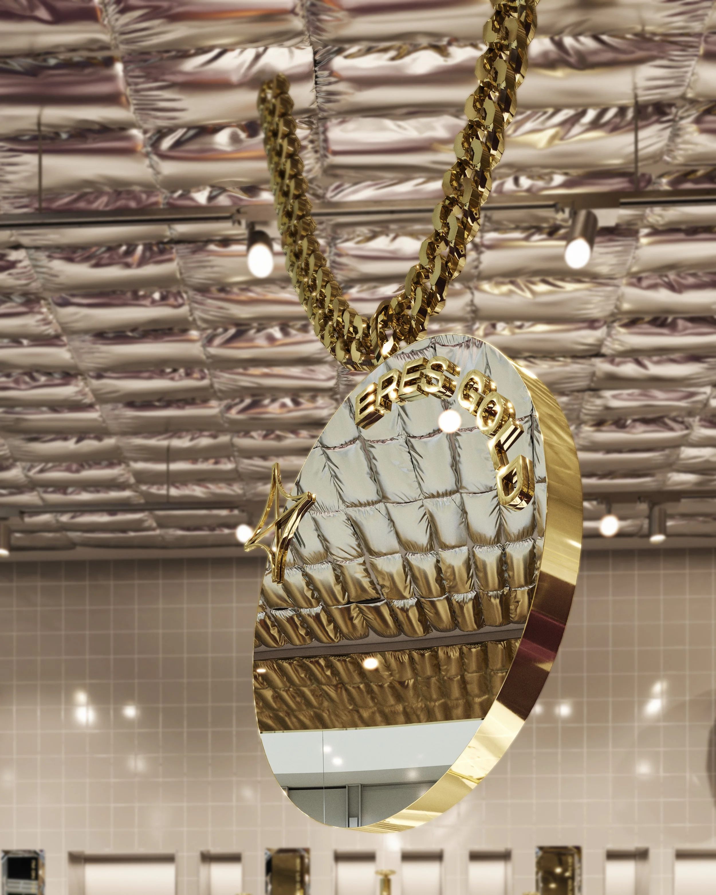 Joys detalle collar oro techo