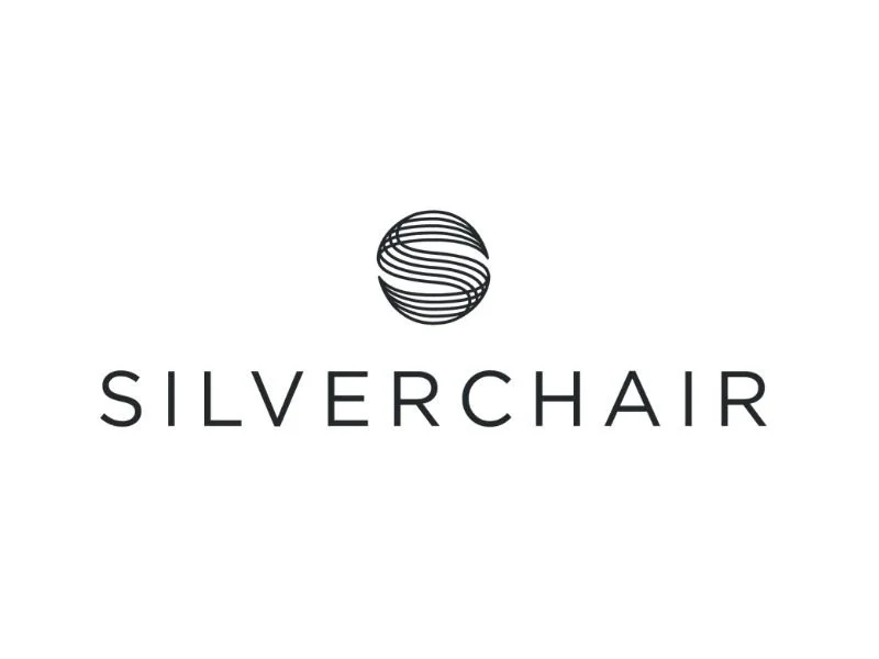 SilverChair logo featuring a stylized globe with horizontal lines above the word 'SILVERCHAIR'