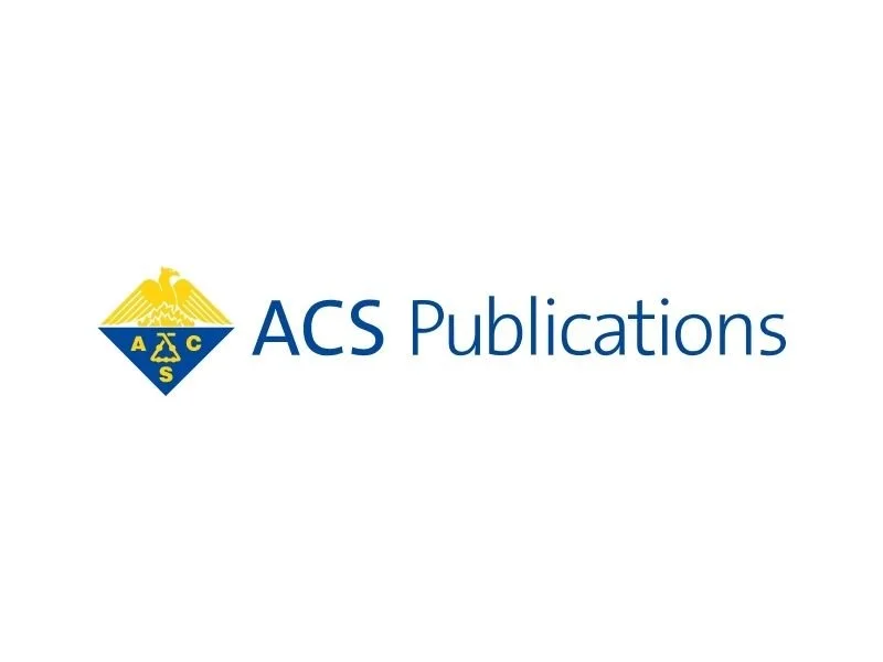 Logo of ACS Publications featuring an eagle above a triangle with the Greek letters A, C, and S, and the words "ACS Publications" in blue font.