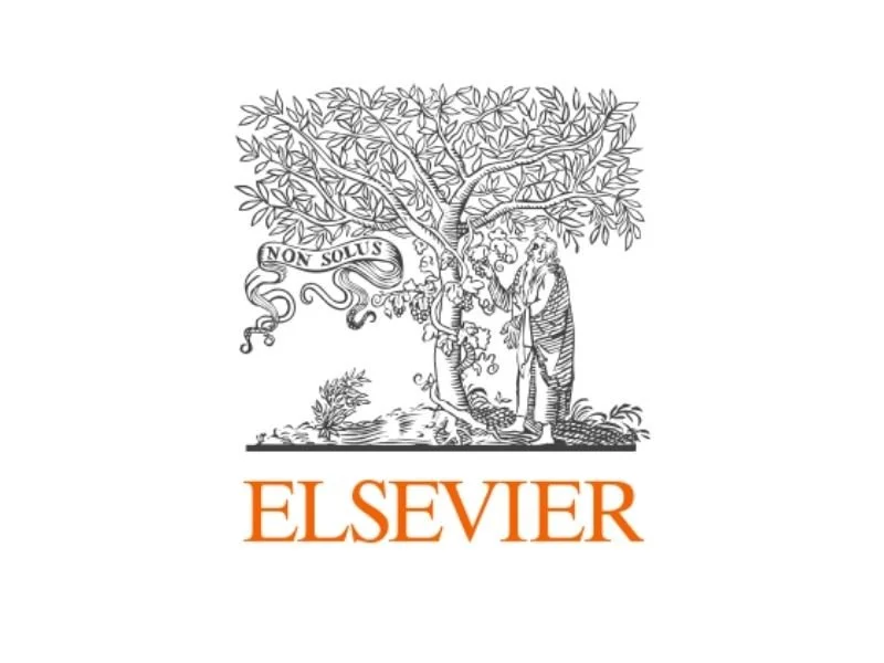 A vintage black and white illustration of a man and woman standing under a large tree with detailed leaves. A banner with the Latin phrase 'NON SOLUS' is draped from the branches. Below the illustration is the orange 'ELSEVIER' logo.