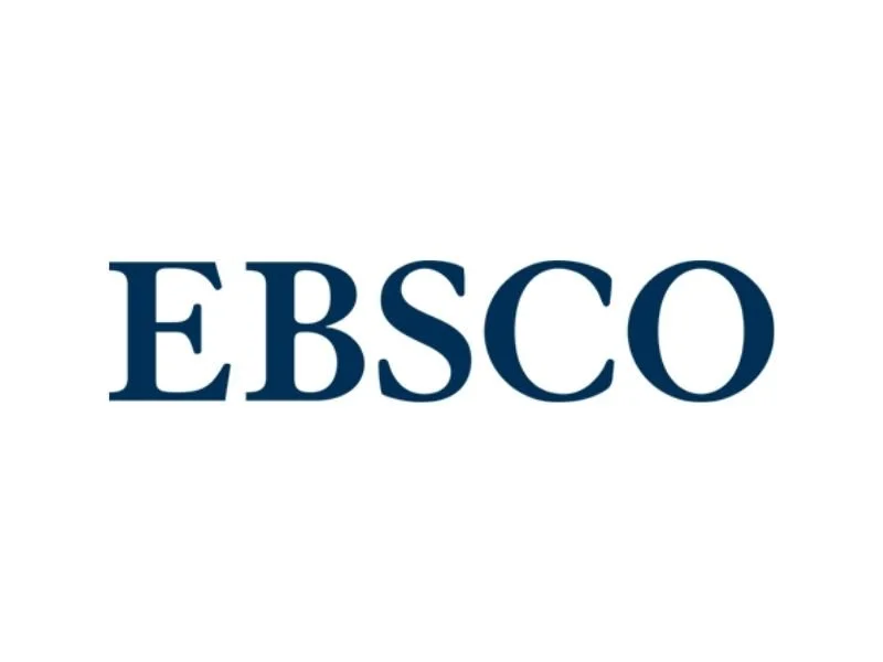 EBSCO logo in navy blue text on a white background.