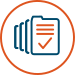Icon of a clipboard with a checklist
