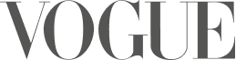 Das Bild zeigt das Logo der Zeitschrift Vogue in schwarzer Schrift auf weißem Hintergrund.