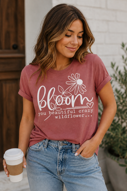 womens bloom tee