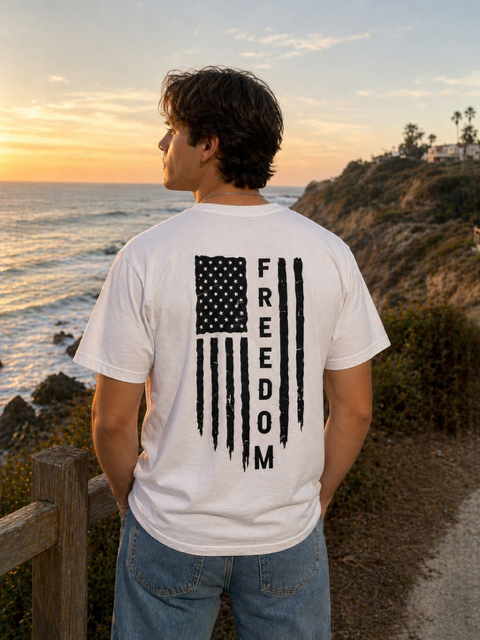 freedom flag tee