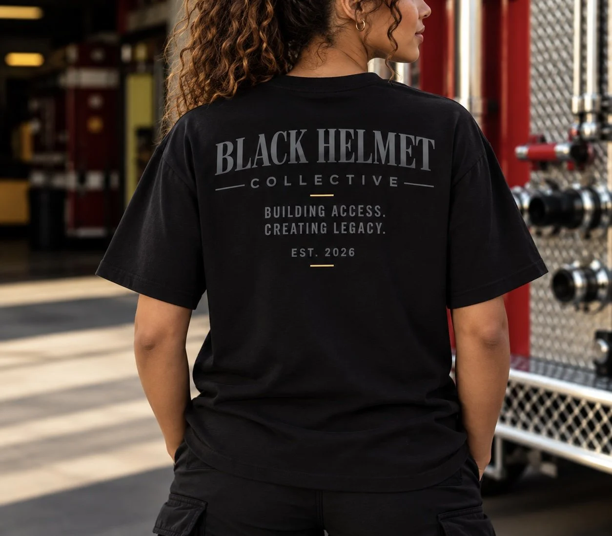 Black Helmet Tee