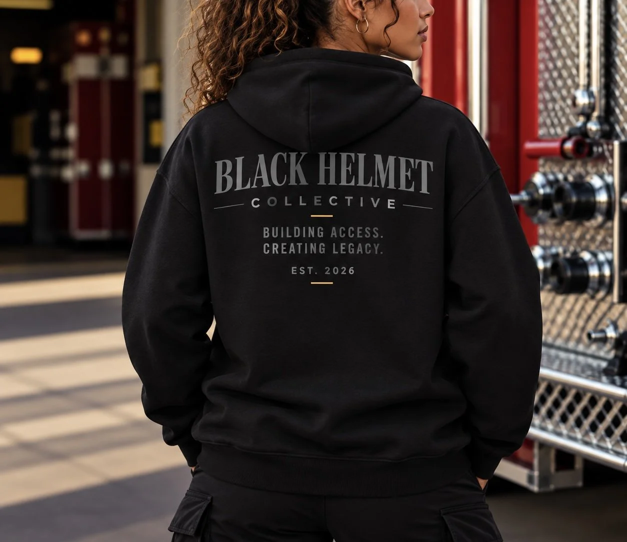 Black Helmet Hoodie