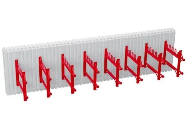 A 3D model of a ICF one-sided block