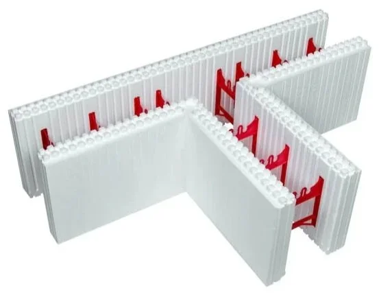 A 3D model of a ICF T block