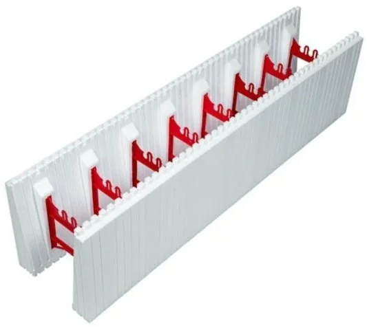 A 3D model of a top ICF block
