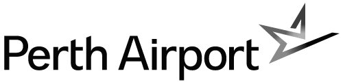 Perth Airport logo with stylized star symbol