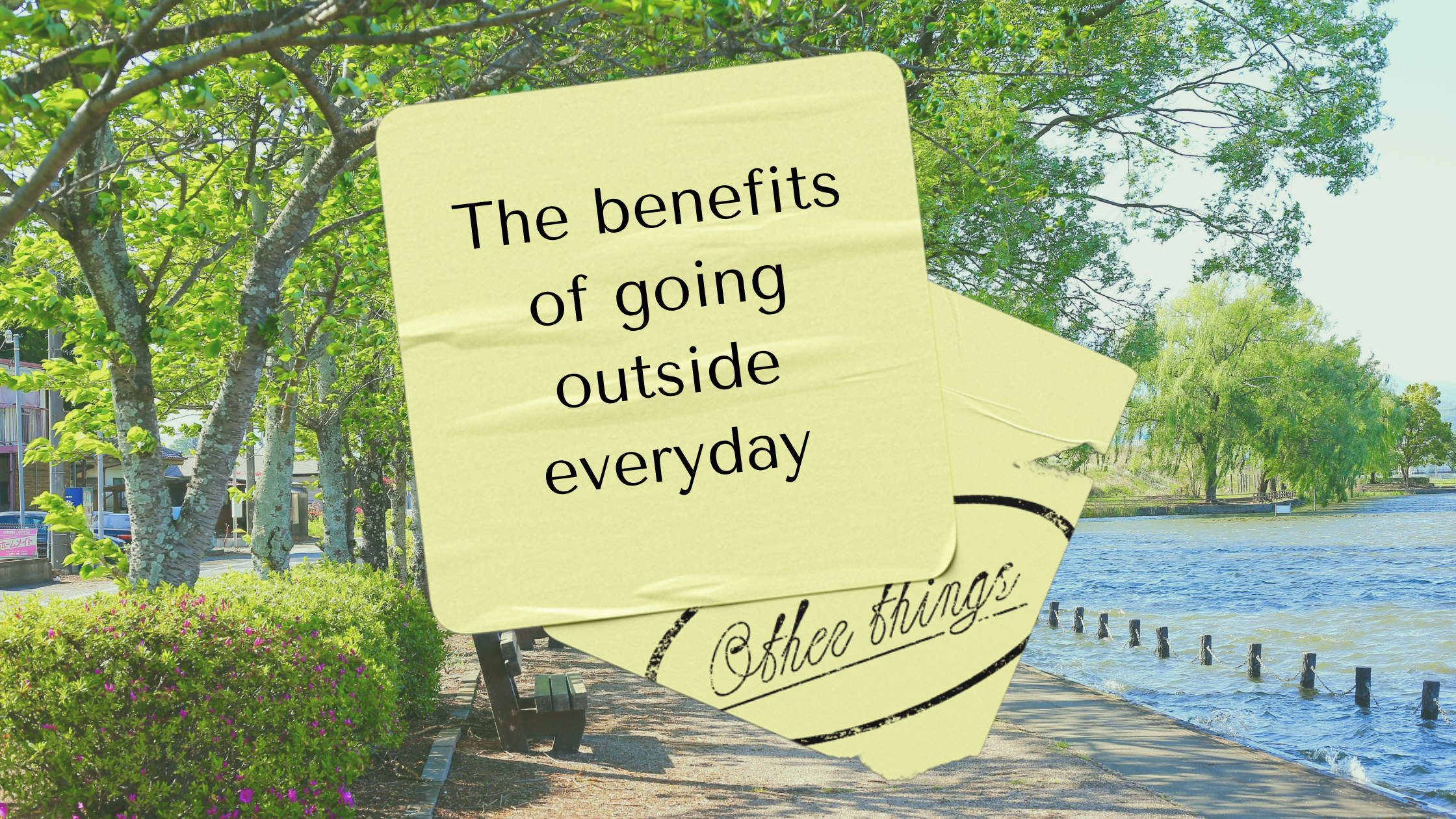 The benefits of going outside everyday