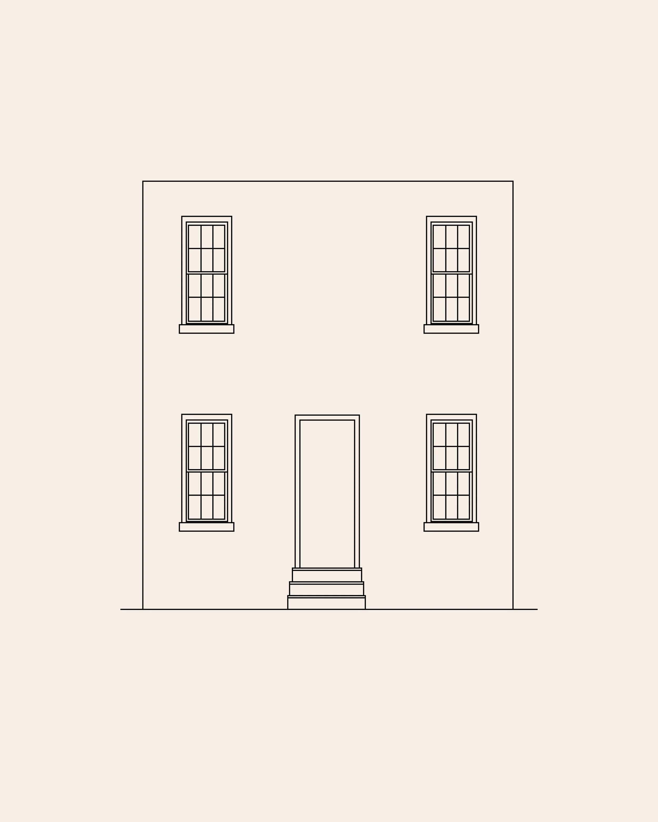 Type C: Three-Bay Row House