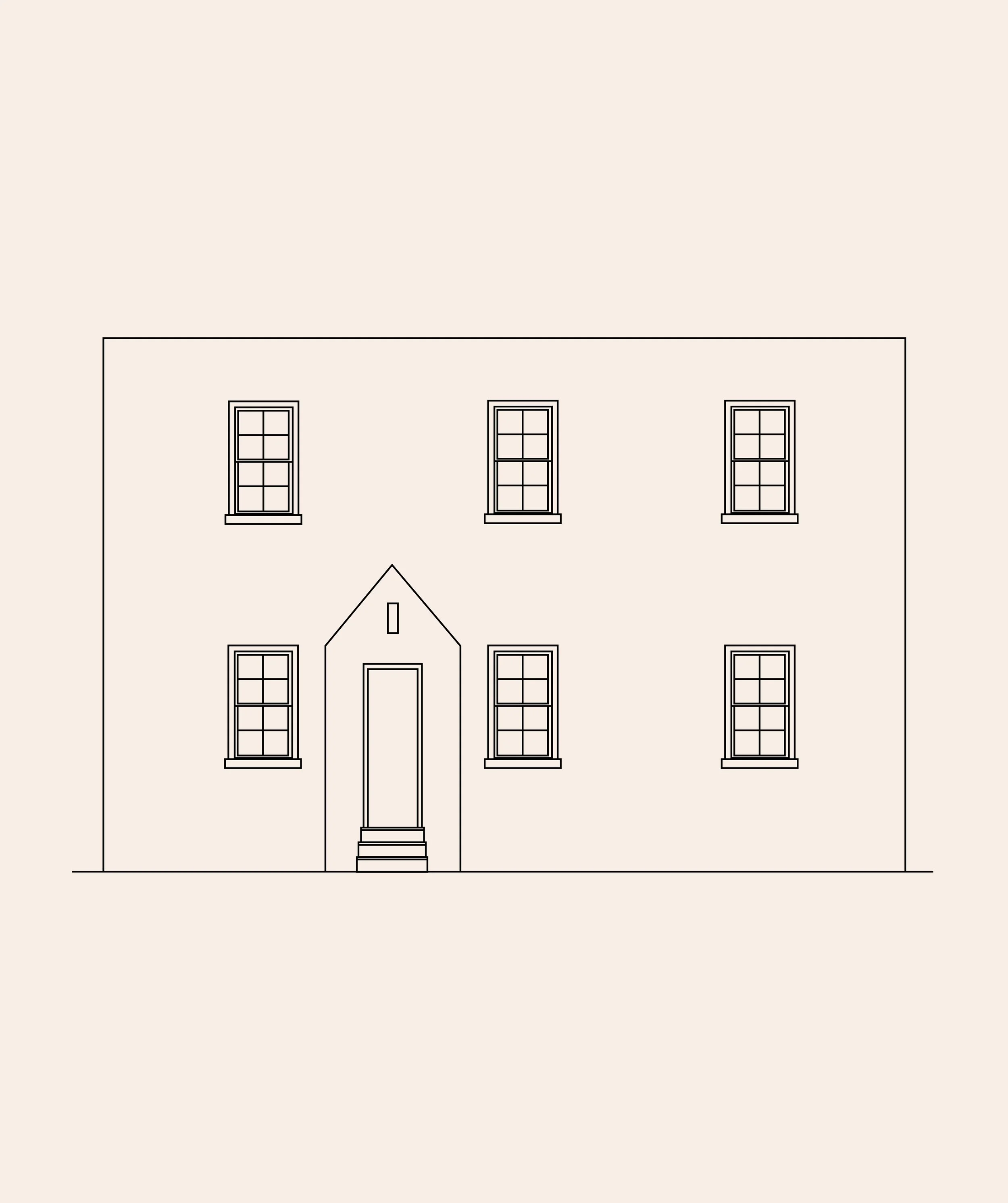 Type V,V': Four-Bay Row House