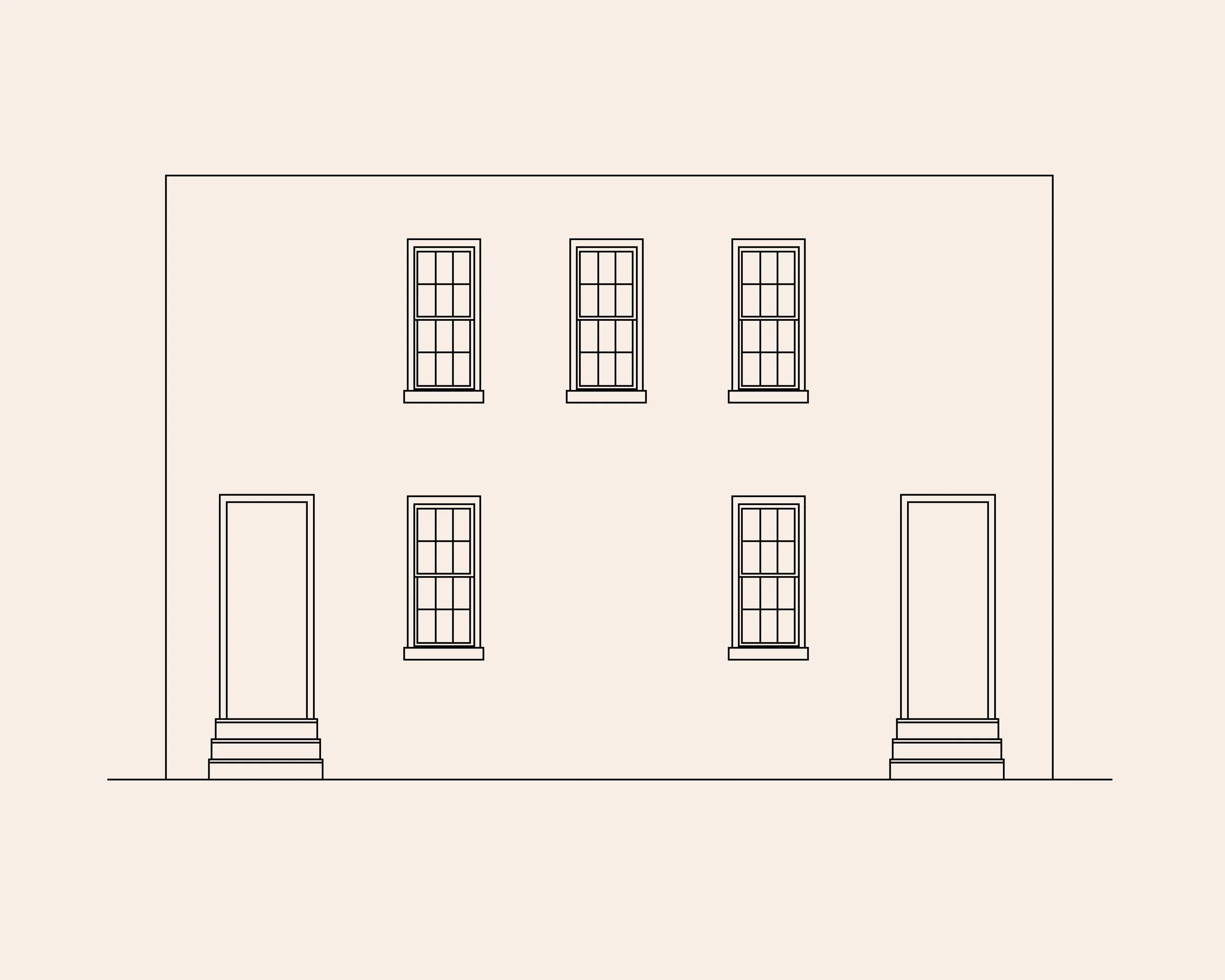 Type O: Four-Bay Row House