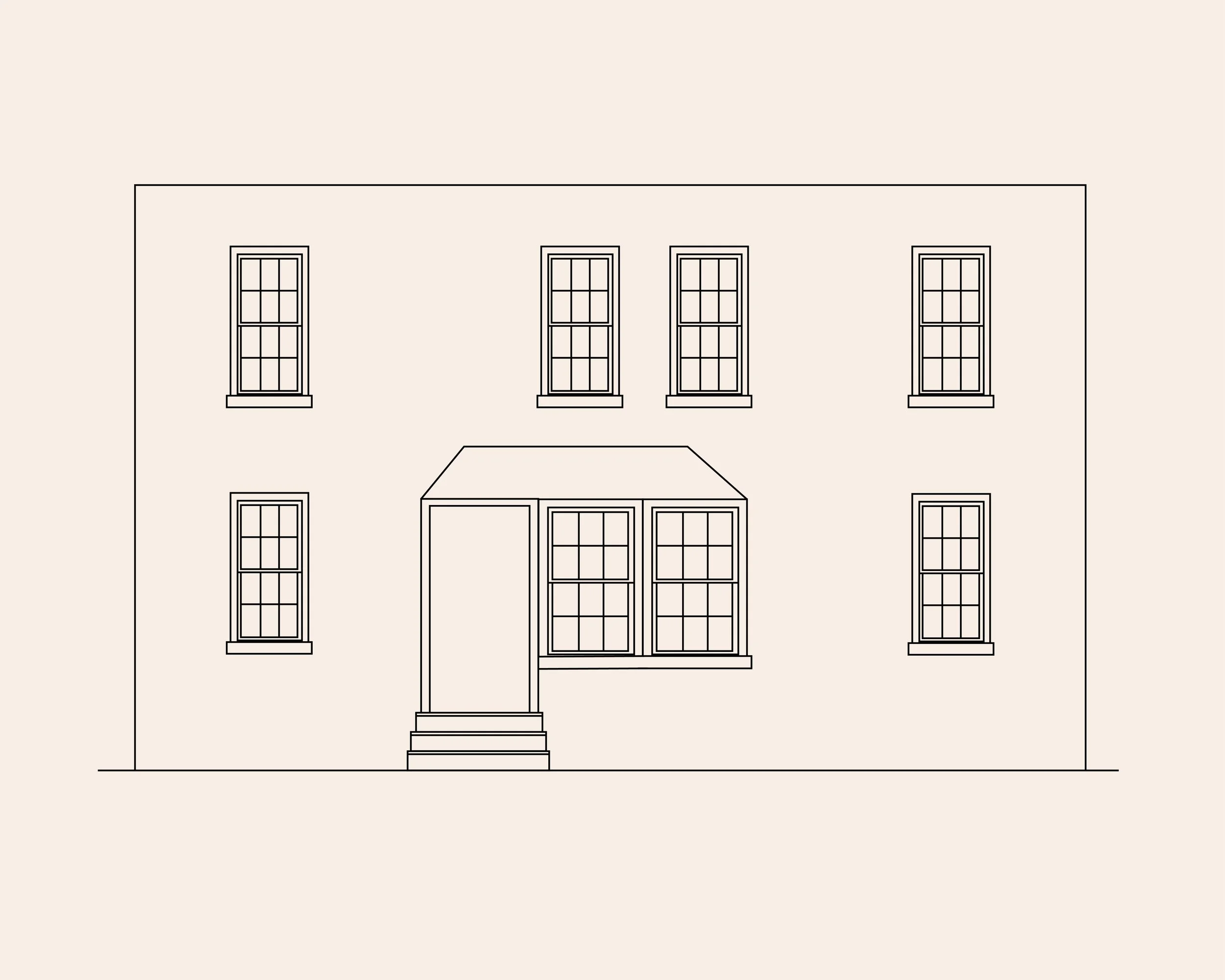 Type S, S': Four-Bay Row House