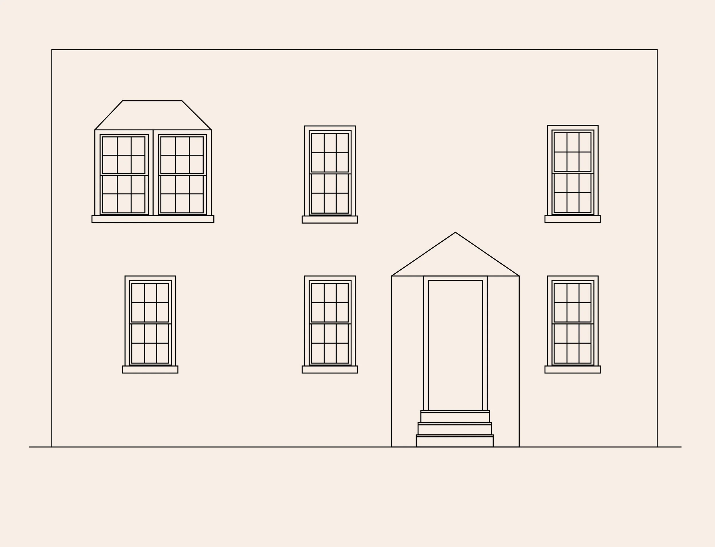 Type M, M': Four-Bay Row House