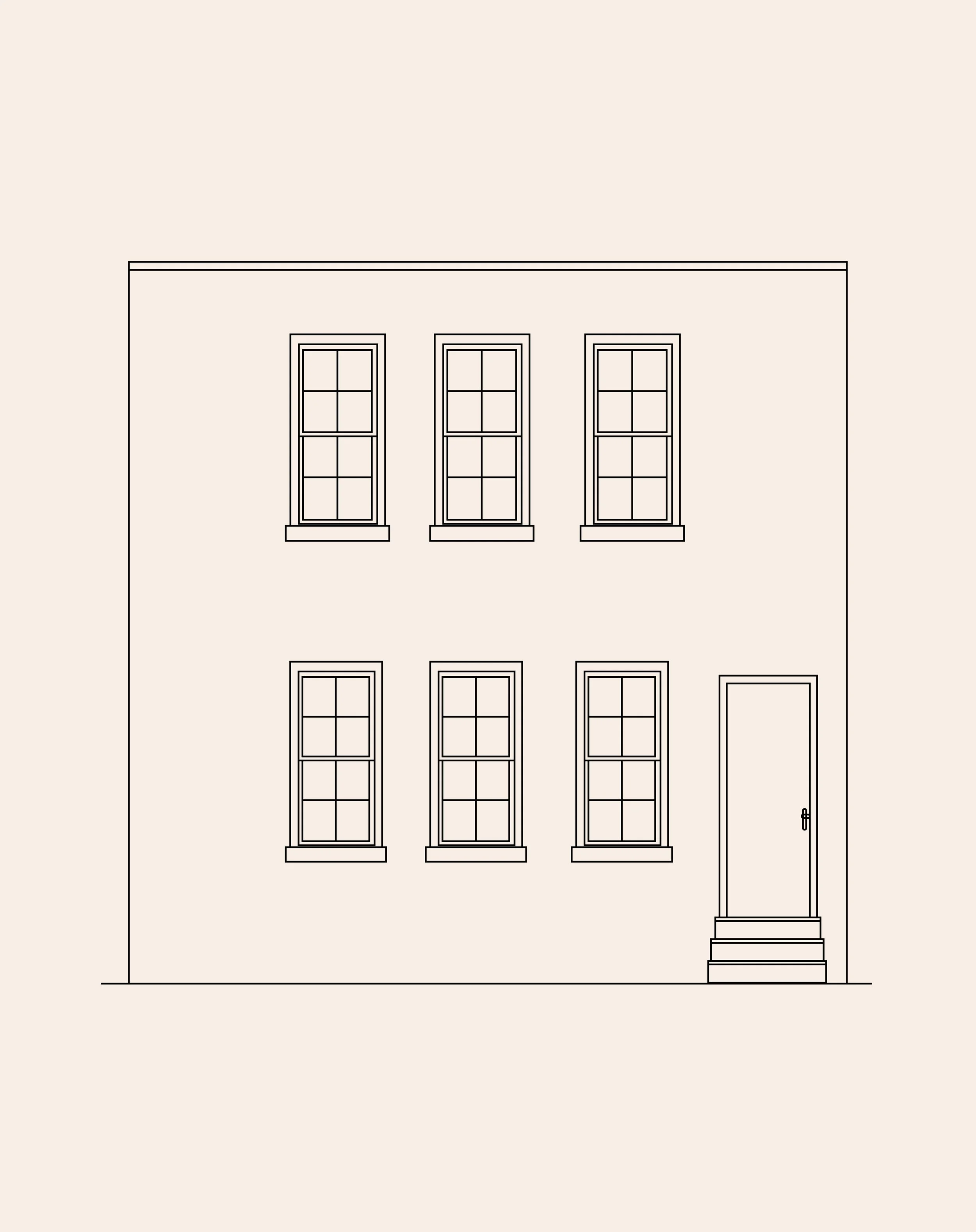 Type Z: Four-Bay Row House