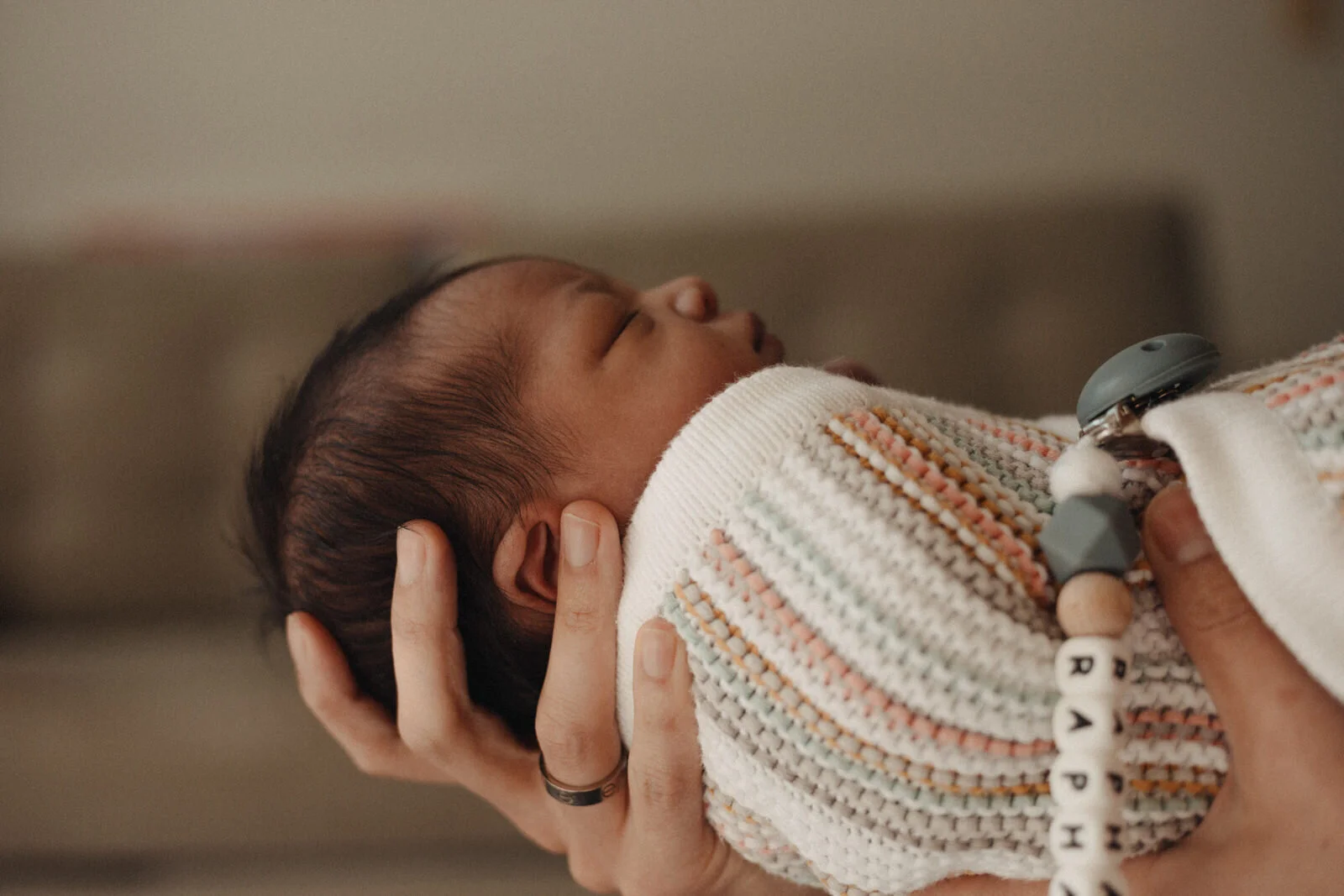 Bump and Baby photos with an 8-day old newborn baby