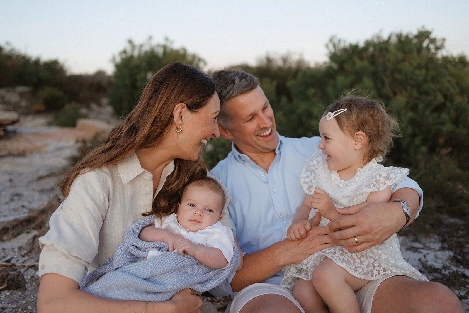 Family with newborn photo session in Manly, Northern Beaches