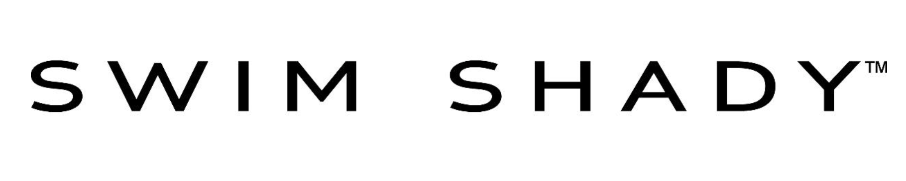 Logo of Swim Shady with black text on a white background