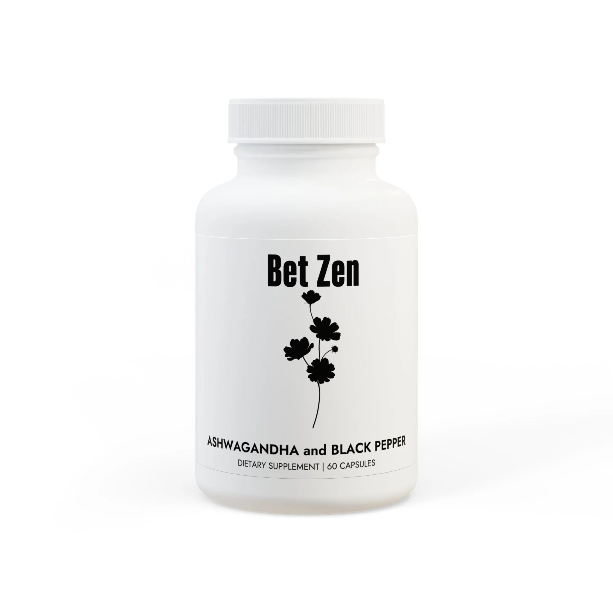 Ashwagandha and Black Pepper Supplement (60 capsules)