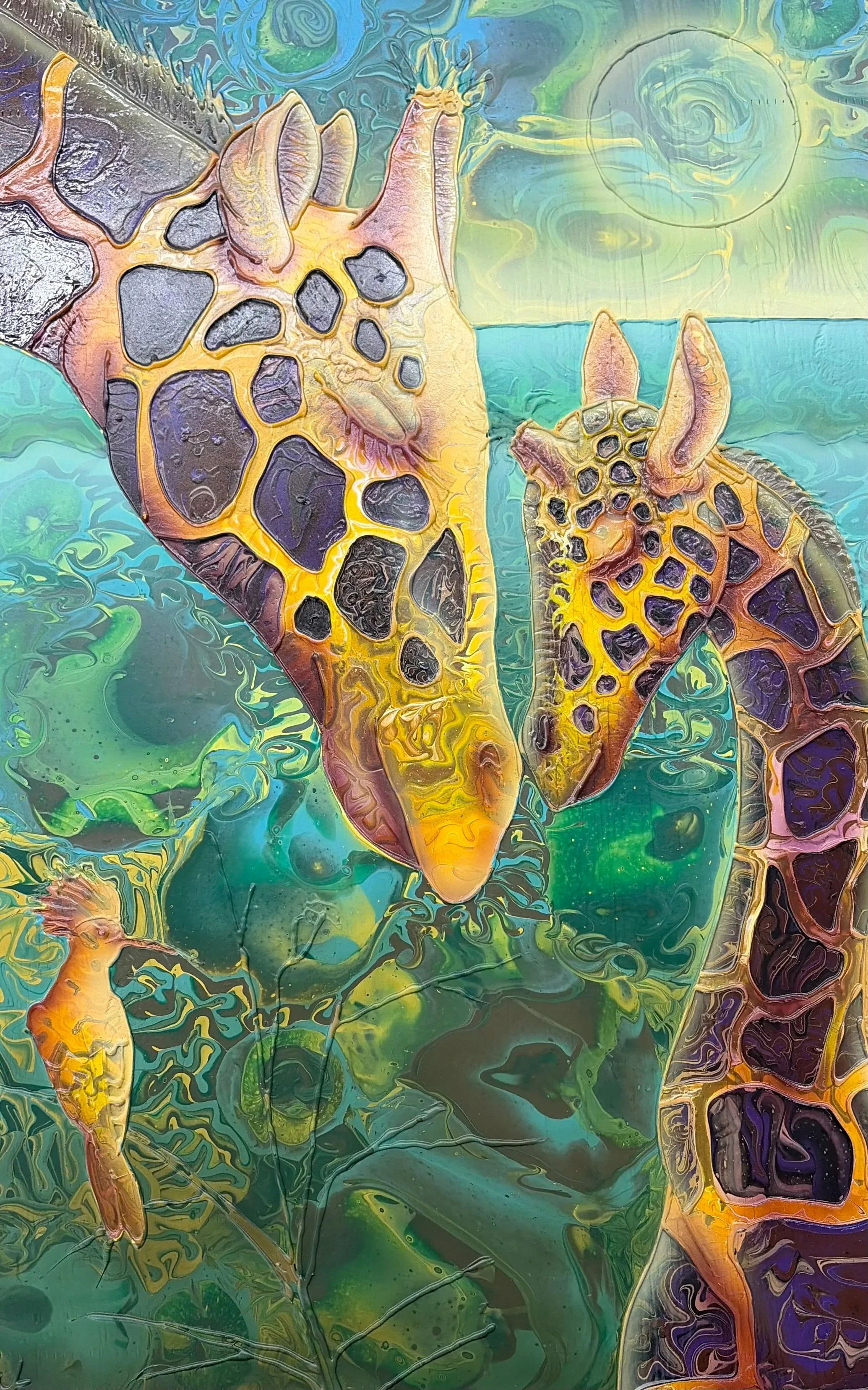"Neck and Neck"
18"x24"
Sold