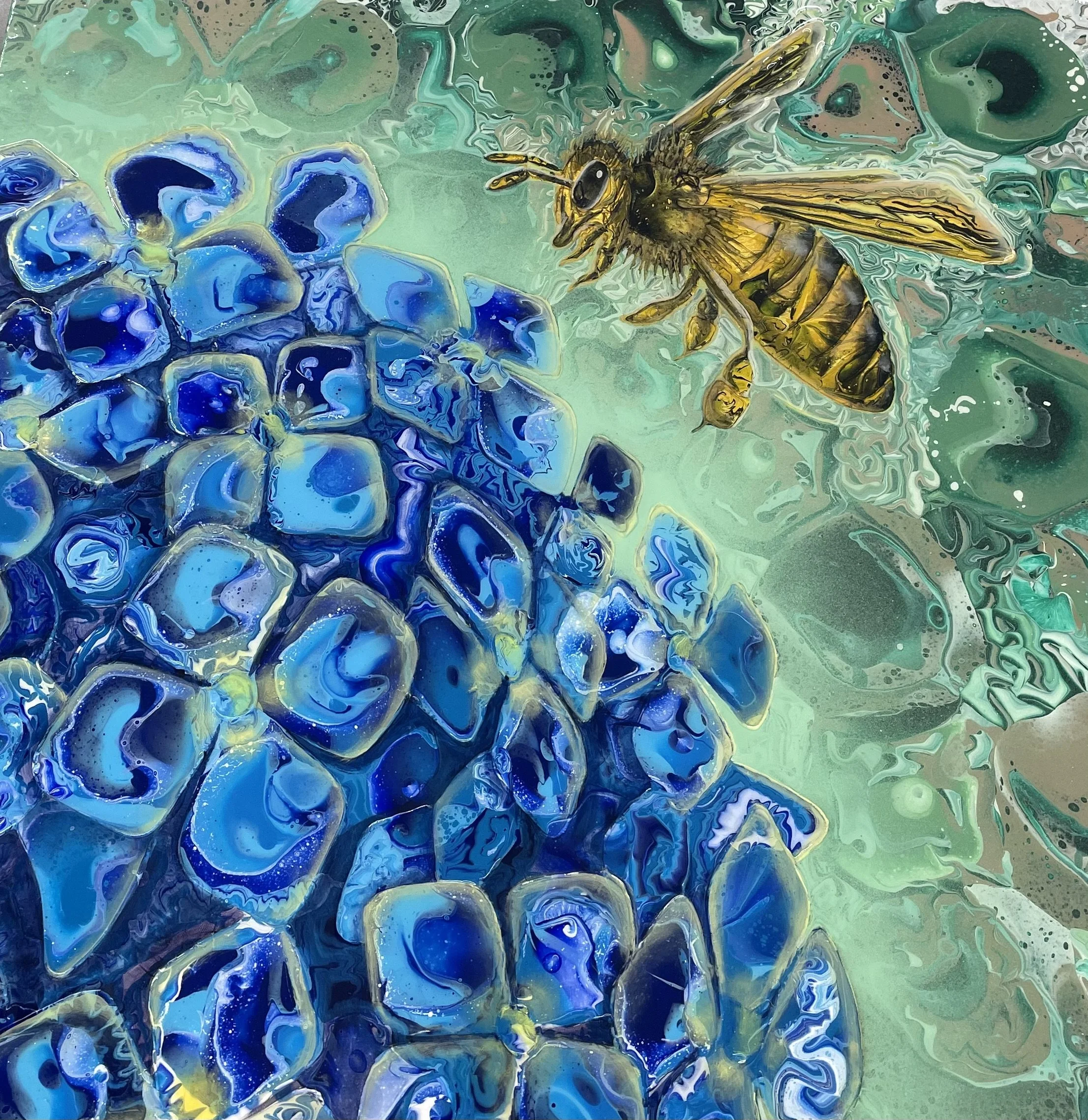 "Persistent Pollinator"
36"x36"
Sold