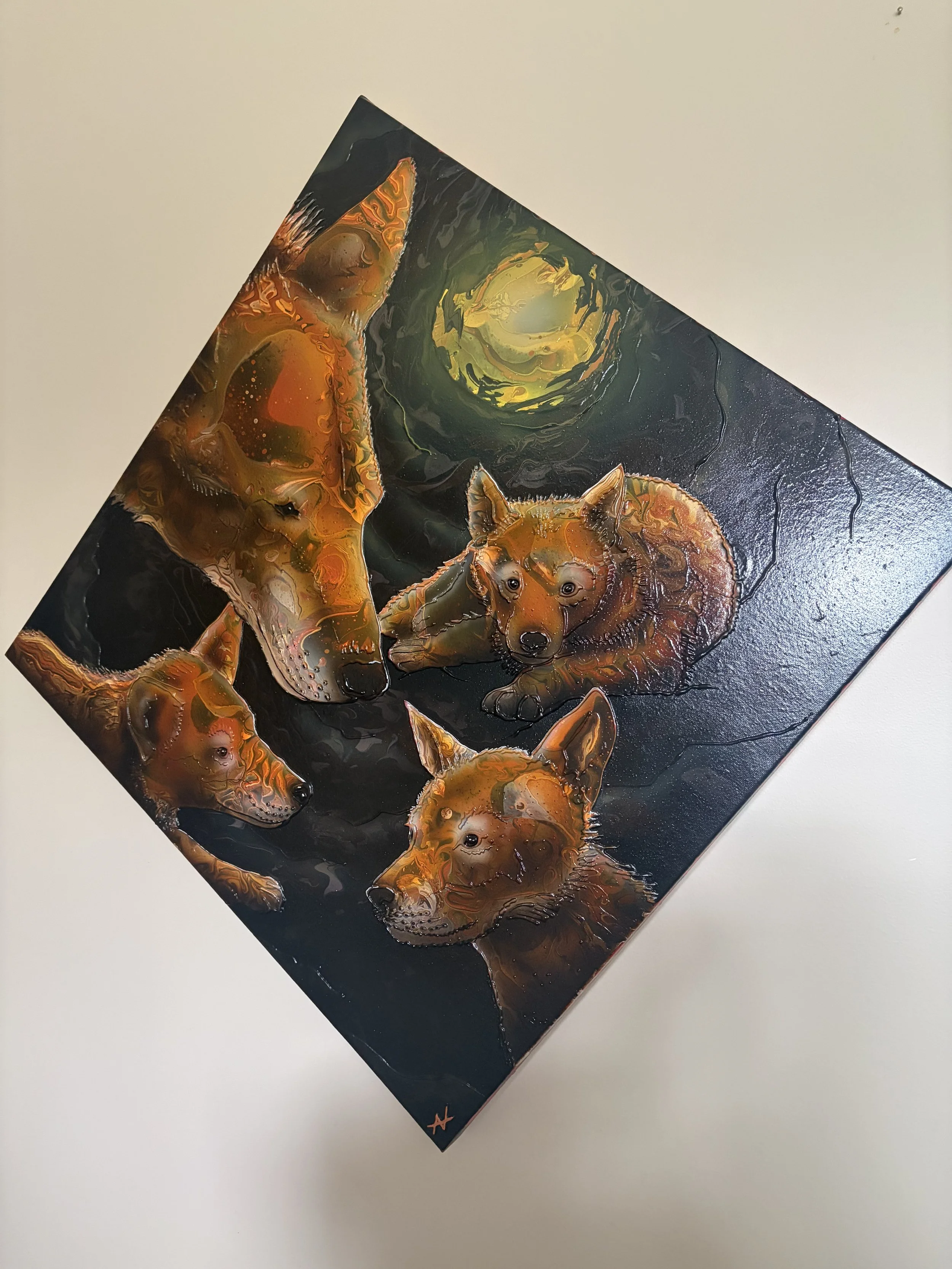 Wolf Pack 
30"x30"
Sold